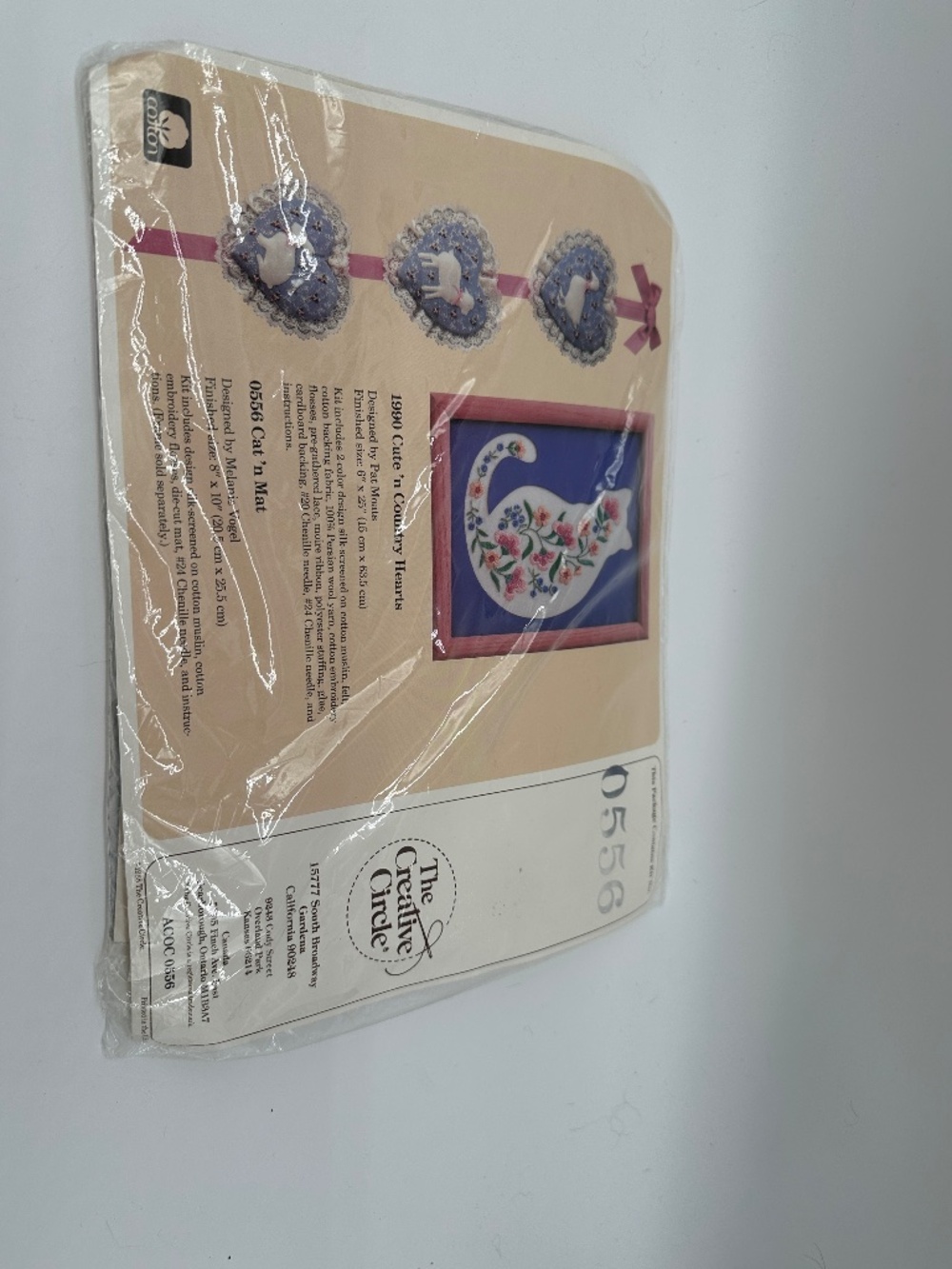Vintage Creative Circle Cat N' Mat Embroidery Kit